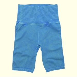 Bright Blue Free People Good Karma Bike Shorts